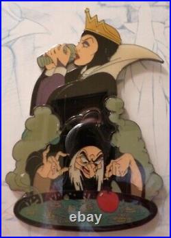 Disney Evil Queen/Old Hag Framed Sketch Pin Set #8826, LE 120 of 2001 Animation