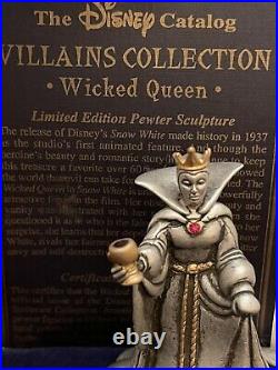 Disney Evil Queen Pewter Villians Snow White 130/2000 Disneyana Villains Rare