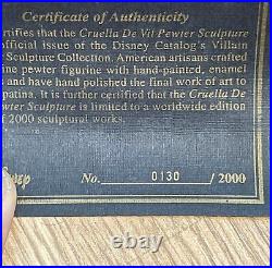 Disney Evil Queen Pewter Villians Snow White 130/2000 Disneyana Villains Rare