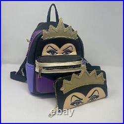 Disney Evil Queen Snow White Retired Loungefly Backpack For Cosplay and Wallet