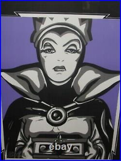 Disney Evil Queen With Malicious Intent Snow White Framed Signed Lithograph