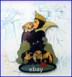 Disney Framed Collector Pin Set Snow White EVIL QUEEN & HAG2001 LE Animation