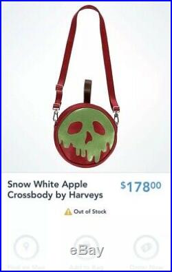 Disney Harveys Snow White Green Poison Apple Glitter Seatbelt Bag Evil Queen NWT