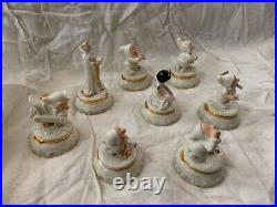 Disney Lenox Snow White The Evil Queen & 7th Dwarfs Figure 8 Figurines Set