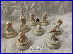 Disney Lenox Snow White The Evil Queen & 7th Dwarfs Figure 8 Figurines Set