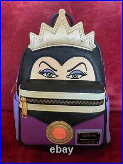 Disney Loungefly Evil Queen HEART LOGO Mini Backpack New With Tags Snow White