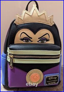 Disney Loungefly Mini Backpack Evil Queen Cosplay Villains Snow White BNWT RARE
