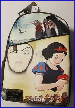 Disney Loungefly Snow White/Evil Queen Pink a la Mode Cast Exclusive Backpack