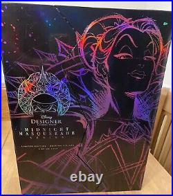 Disney Midnight Masquerade Evil Queen Designer Doll Limited Edition 5,000 NEW