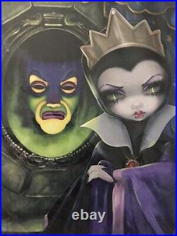 Disney Parks Postcard Evil Queen Wonderground Snow White Jasmine Becket Griffith