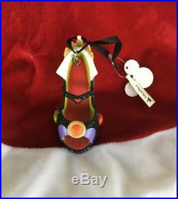Disney Parks Snow White The Evil Queen Holiday Runway Shoe Ornament Nwt