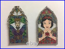 Disney Parks Windows Of Evil Evil Queen & Windows Of Magic Snow White 2 Pin Set