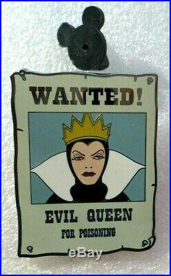 Disney Pin Trading/pin Evil Queen Wanted Poster Limited Edition 250 Snow White