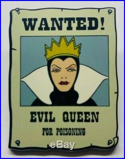 Disney Shopping EVIL QUEEN WANTED POSTER Snow White LE 250 Pin