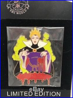 Disney Shopping Pin Evil Queen Jumbo Paint Drip Villains LE 300 Rare Snow White