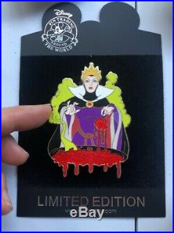 Disney Shopping Store Evil Queen Paint Drip LE 300 Jumbo Pin Snow White