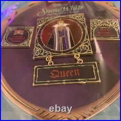 Disney Snow White And The Seven Dwarfs Evil Queen Villains Pin Set Gothic Nwt