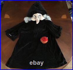 Disney Snow White Evil Queen Costume 4T 4-6 Complete With Apple Working! Rare HTF