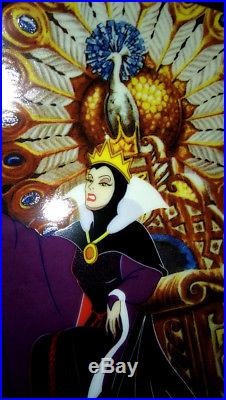 Disney Snow White Evil Queen Plate Ceramic Signed Numbered Villains Vintage Gift