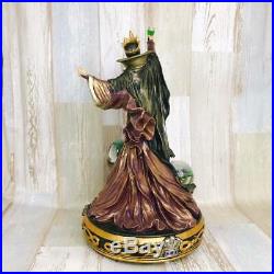 Disney Snow White Witch Old Evil Queen Poison Apple Snow Globe Figure With Light