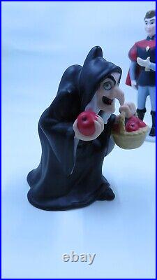 Disney Snow White and Seven Dwarfs with Evil Queen and Prince Ceramic Figurine