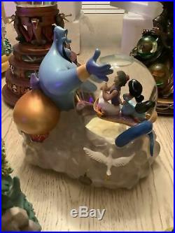 Disney Snowglobe Snow globe LOT 10 Snow White Fantasia Evil Queen Belle MUST SEE