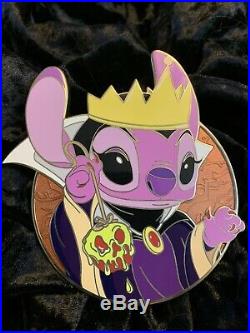 Disney Stitch Angel Evil Queen Jumbo Fantasy Pin LE45 Boogieman Pins Snow White