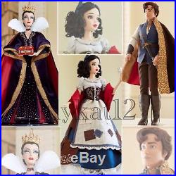Disney Store Limited Edition Princess Snow White, Evil Queen, Prince 17 Dolls