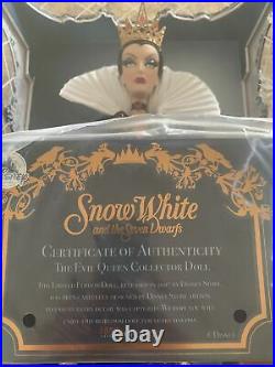 Disney Store Limited Edition Snow White Evil Queen 17 Doll 1696 Of 4000