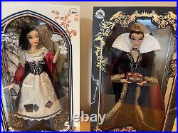Disney Store Limited Edition Snow White In Rags & Evil Queen SET 17 Doll
