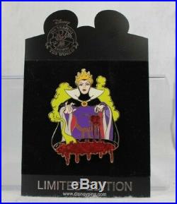 Disney Store Shopping LE 300 Jumbo Pin Paint Drip Villain Evil Queen Snow White