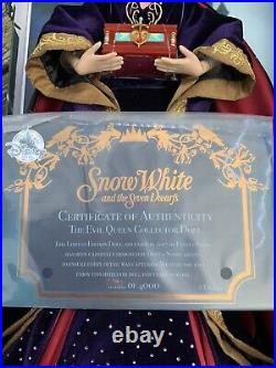 Disney Store Snow White Evil Queen 17 Limited Edition 1603 Of 4,000 Collectible