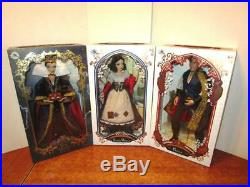 Disney Store Snow White & Seven Dwarfs LE 17 Dolls Snow, Evil Queen & Prince