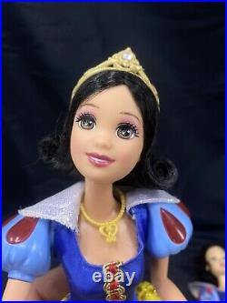 Disney Store Snow White The Prince Doll Rare/Evil Queen/7 Dwarfs/Snow White Doll