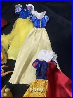 Disney Store Snow White The Prince Doll Rare/Evil Queen/7 Dwarfs/Snow White Doll