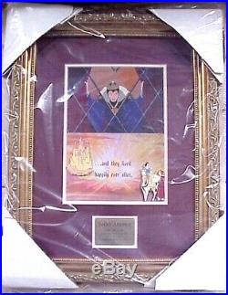 Disney This is Love Snow White Prince Evil Queen Castle Framed Pin Set LE 50