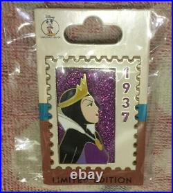 Disney Villains DEC Snow White Evil Queen Postage Stamp Pin LE 250