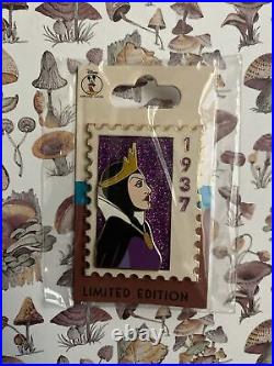 Disney Villains DEC Snow White Evil Queen Postage Stamp Pin LE 250