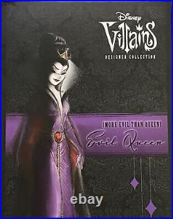 Disney Villains Designer Limited Edition EVIL QUEEN Snow White Doll NIB NRFB