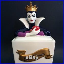 Disney Villains Evil Queen Cookie Jar Canister Snow White Witch Apple