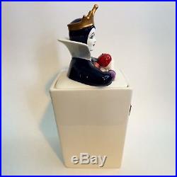 Disney Villains Evil Queen Cookie Jar Canister Snow White Witch Apple