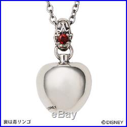 Disney Villains Evil Queen Snow White Skull Apple Silver 925 Reversible Pendant