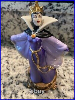 Disney Villains Shiny Bisque Porcelain Collectible Figurine Evil Queen