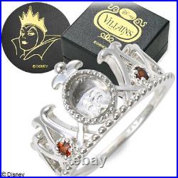 Disney Villains Snow White Evil Queen Ring SV925 Garnet Crystal Jewelry Japan