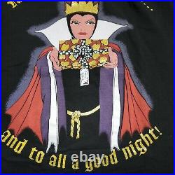 Disney Villains Snow White Evil Queen Vintage 90s Christmas Tshirt OSFA single s