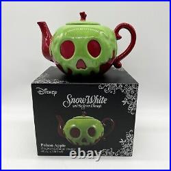 Disney Villains Snow White's Evil Queen POISON APPLE Teapot Rare New in Box
