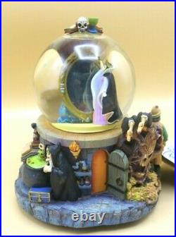 Disney Villians Evil Queen Magic Mirror Snow-White Musical/Voice Glass Globe