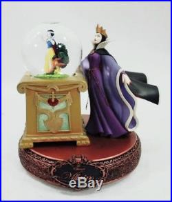 Disney Villians Snow Globe Evil Queen Snow White Spinning Crystal Ball RARE