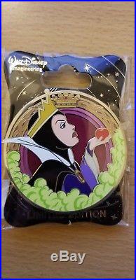 Disney WDI Pin Villain Profile Evil Queen Snow White Seven Dwarfs LE250 Pins