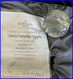 Disney Waterford Crystal SNOW WHITE & EVIL QUEEN APPLE LE 1500 MIB